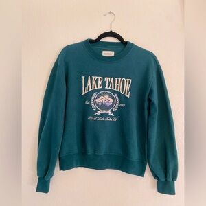 Abercrombie & Fitch - Emerald Green Oversized Crewneck, Women’s